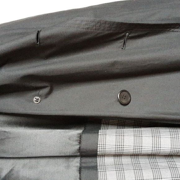 LONDON FOG MENS 44R LINED TRENCHCOAT BLACK/Belted - Picture 11 of 16